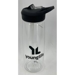 CamelBak Eddy .75L 25 Oz. Clear Water Bottle Young Life Logo Pre-Owned